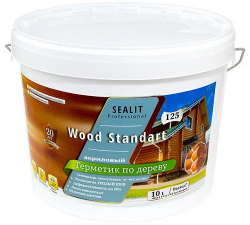 Купить ГЕРМЕТИК - Sealit Wood Standart для профессиональных работ с деревянными домами 5 л в Волгограде, Волгоградская область