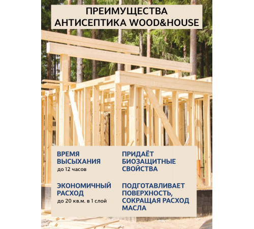 Заказать ГРУНТОВОЧНЫЙ АНТИСЕПТИК WOOD & HOUSE в Волгограде, Волгоградская область